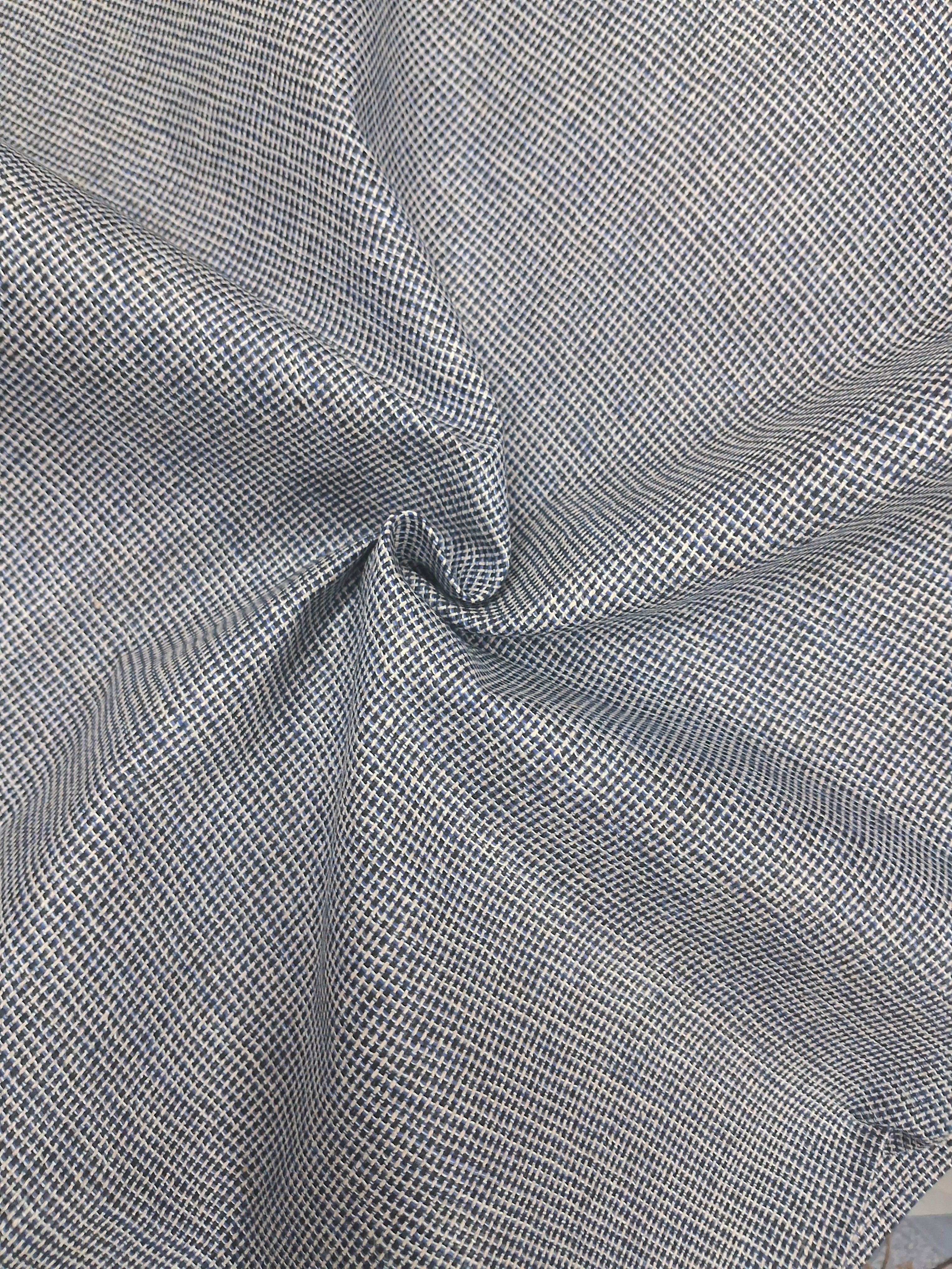 BLACK & WHITE CHECKS PURE COTTON 4 PLY FABRIC FOR PANT , COAT ETC.