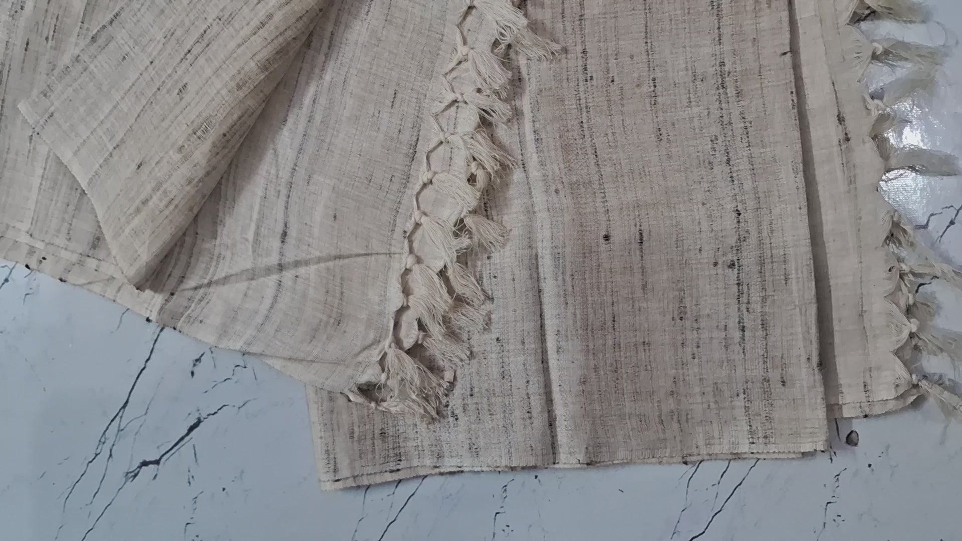 BEIGE COLOUR KATIA BLEND COTTON CHADDAR OR ANGAVASTRA FOR MEN