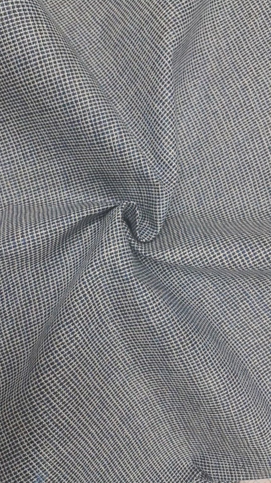 BLACK & WHITE CHECKS PURE COTTON 4 PLY FABRIC FOR PANT , COAT ETC.