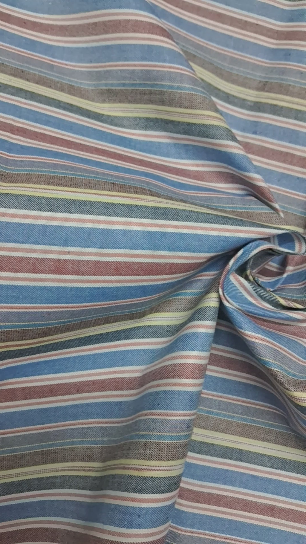 BLUE, YELLOR,MAROON & WHITE STRIPES COTTON DRESS MATERIAL FOR MEN