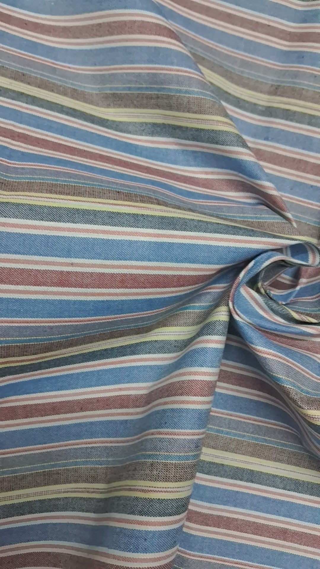 BLUE, YELLOR,MAROON & WHITE STRIPES COTTON DRESS MATERIAL FOR MEN